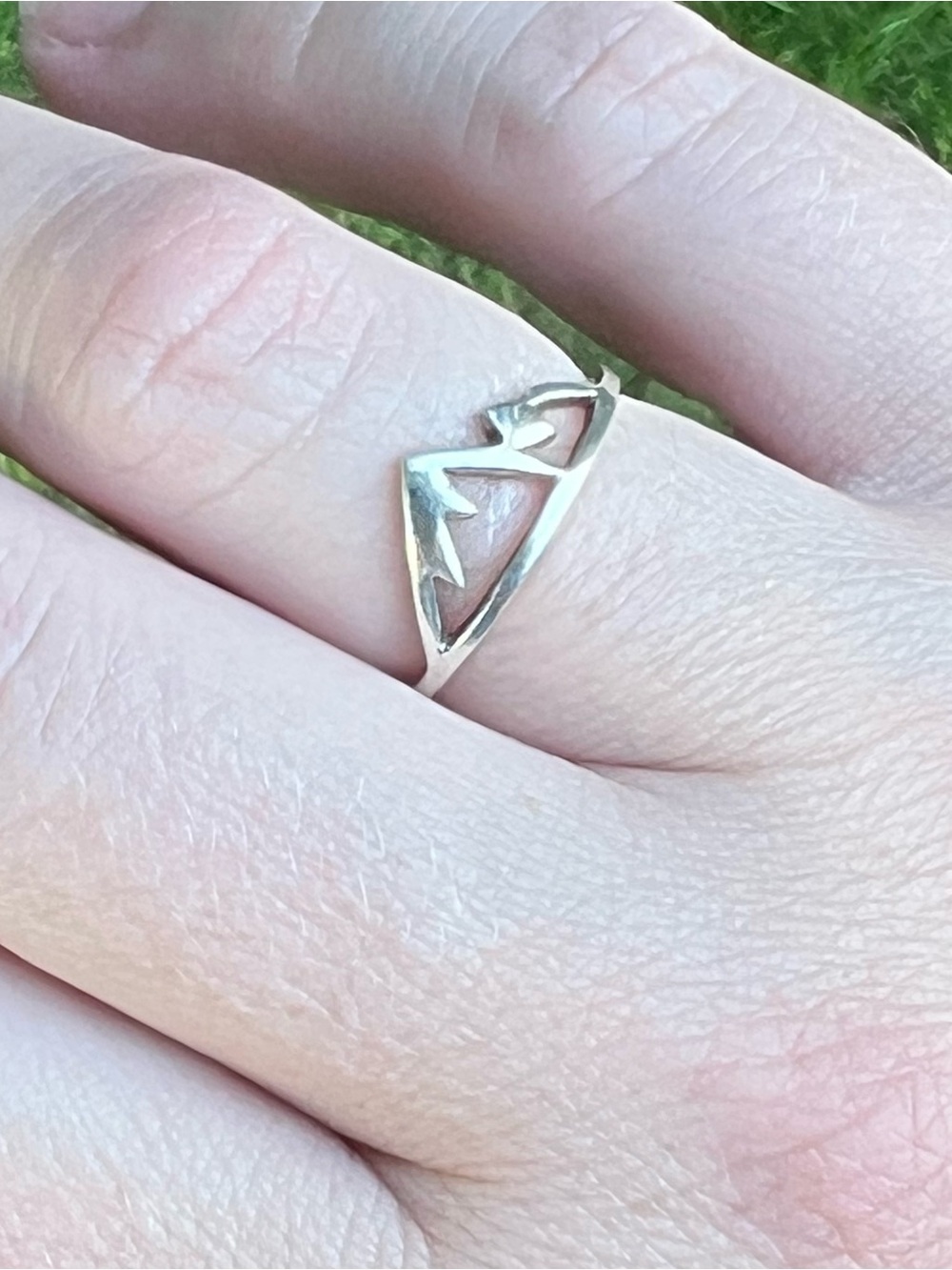 Pura Vita Sterling Silver Mountain Ring - Minimalist Women's Jewelry - ~Size 5